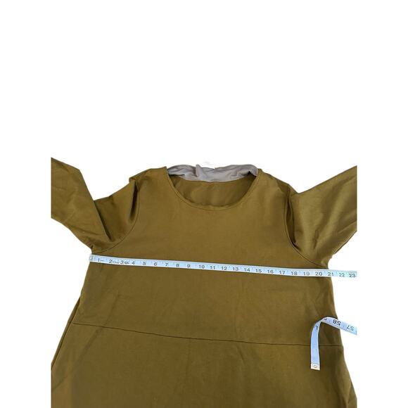 J. Jill Ponte Tunic Top Brown Basic 3/4 Sleeve Scoop Neck Basic Stretch Large - Picture 10 of 12